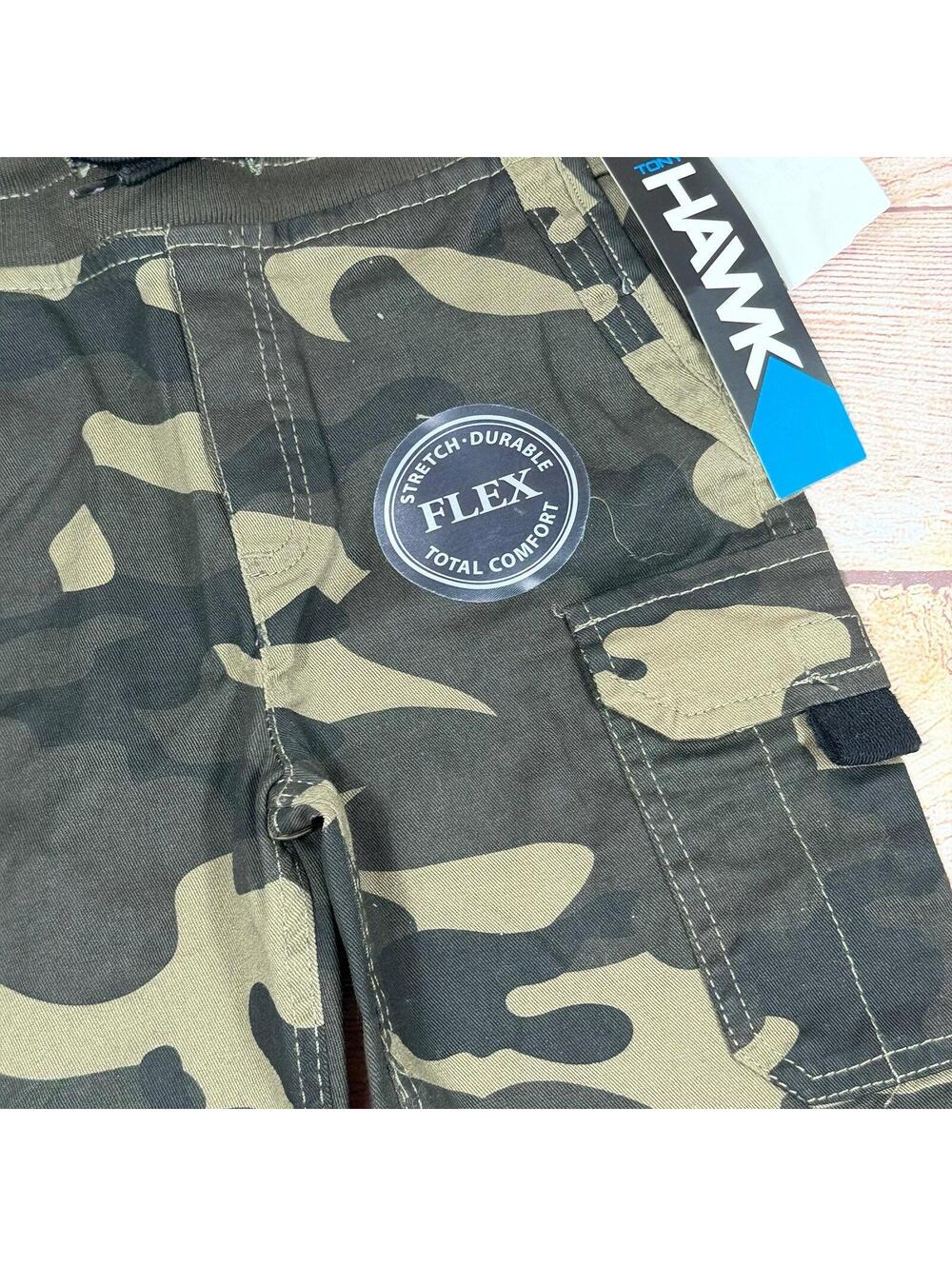 Tony Hawk Boys Camo Cargo Shorts Size 7 NWT - Picture 2 of 5